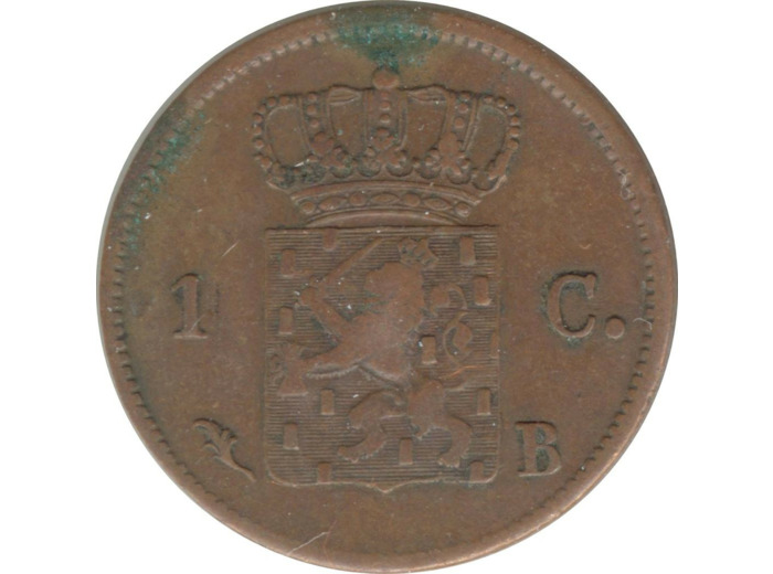 PAYS-BAS HOLLANDE 1 CENT 1823 B TTB