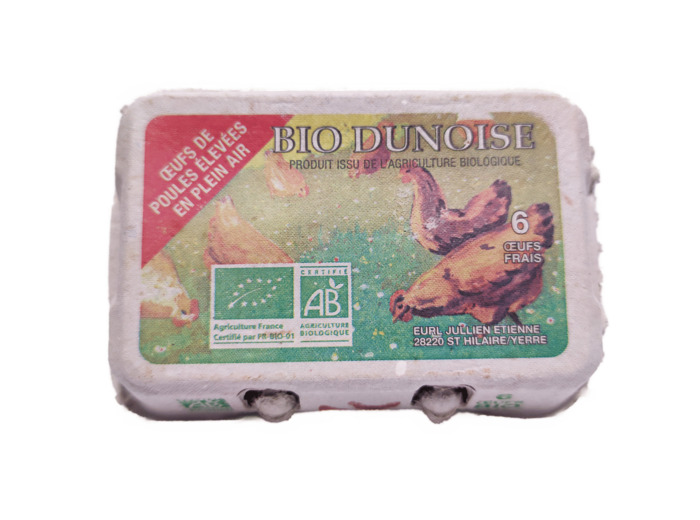 Boite de 6 œufs Bio (Retrait Magasin uniquement)