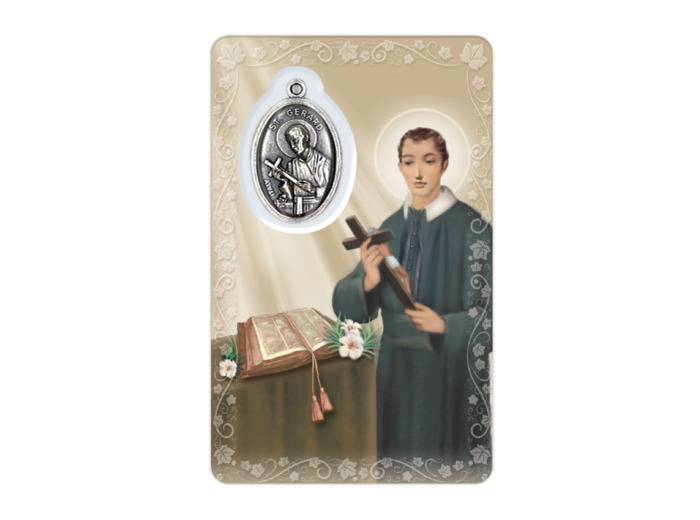 Carte-prière avec insertion- ST GERARD -anglais