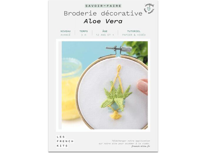 French Kits Les Broderie décorative - Aloe Vera