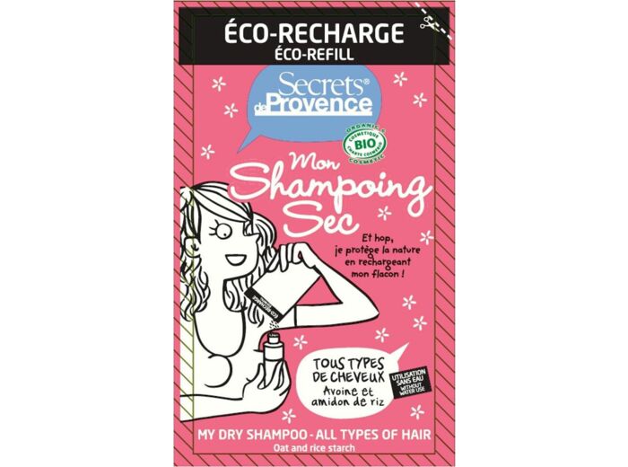 Shampooing sec poudre ts chev. 38ml rech Secrets de Provence