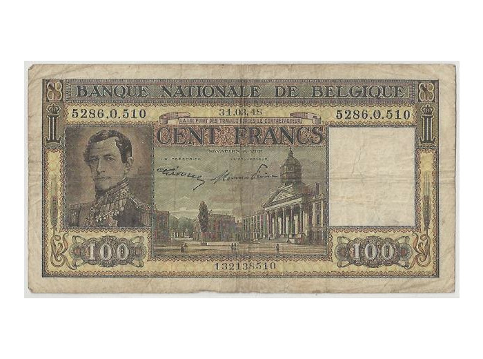 Belgique 100 FRANCS 31/03/1948 TB+