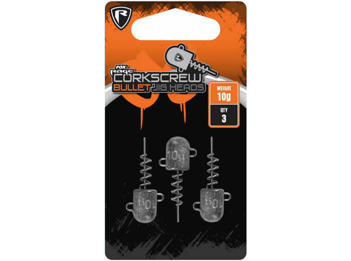 3 corkscrew bullet jig head rage