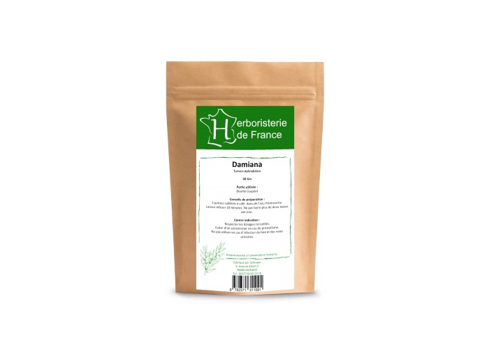 Tisane Damiana feuille coupée 30g