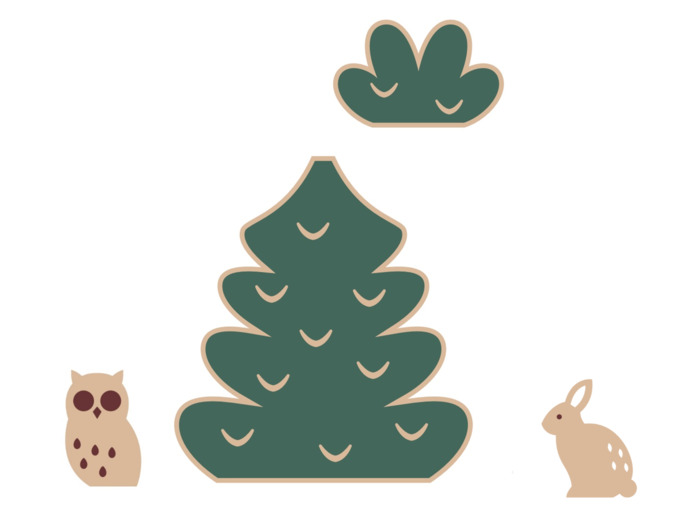 Coffret Sapin + boite craft 18x12.5cm