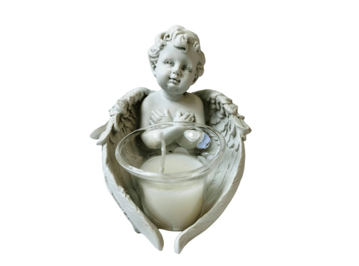 Statue en Résine 9cm - ANGE BOUGEOIR