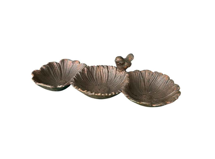 Mangeoire coquilles en fonte 29x17x8cm