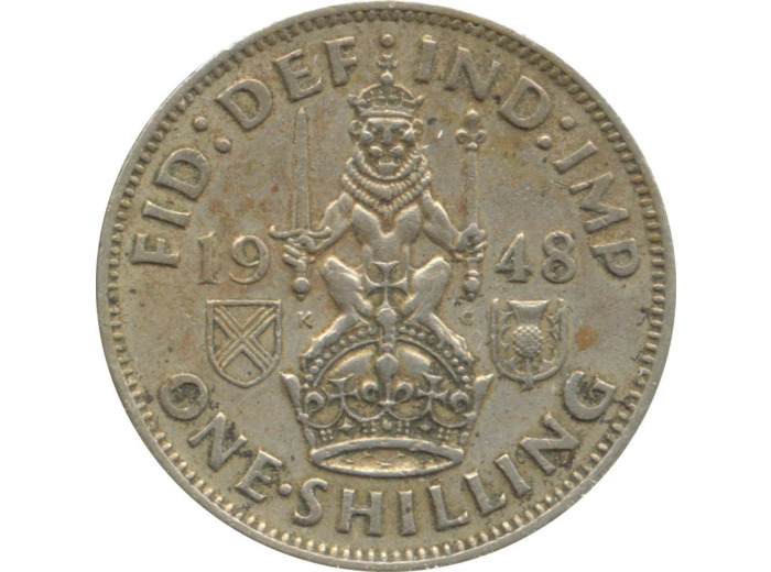 GRANDE BRETAGNE 1 SHILLING GEORGES VI 1948 TTB n1