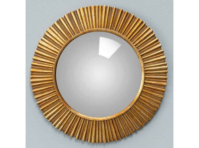 Miroir convexe doré Sanctus 22cm