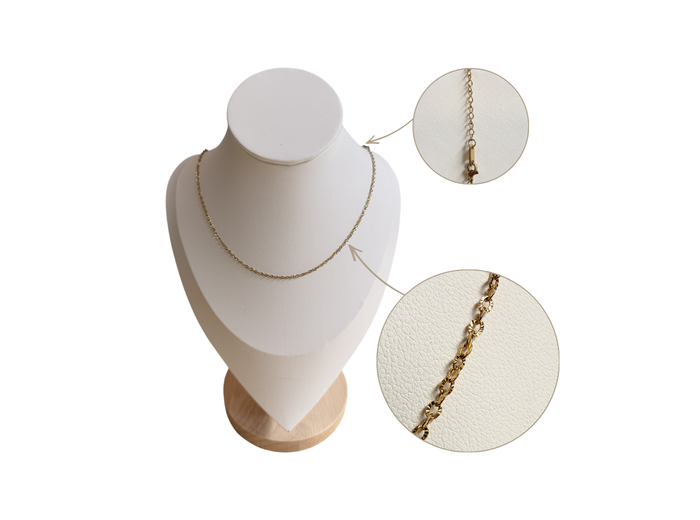 Collier en Acier inoxydable Doré 50cm - maille 1.8mm