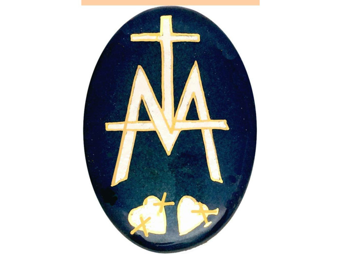 Revers Notre Dame  du Bac 6,4X4,4cm - EMAUX DU LIBAN