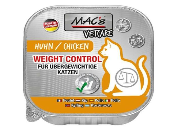 MAC'S Vetcare Weight Control Poulet pour chat - 100 g