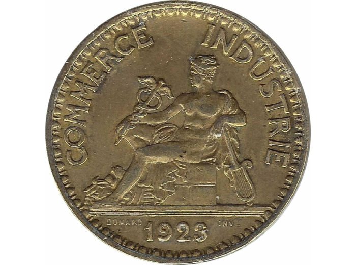 FRANCE 2 FRANCS DOMARD 1923 TTB+