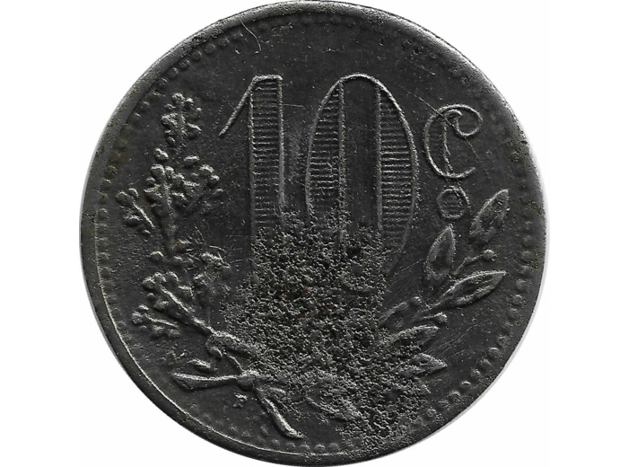 ALGERIE - ALGER 10 CENTIMES 1916 TTB vernie