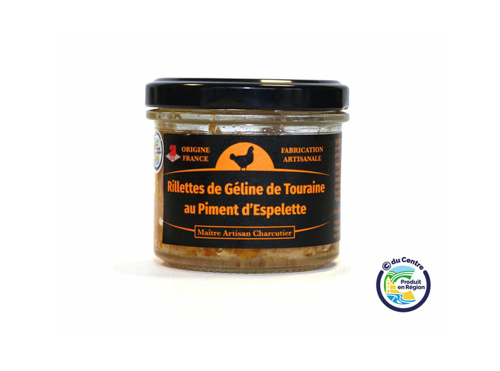 Rillettes de Géline de Touraine au Piment d’Espelette 80 g