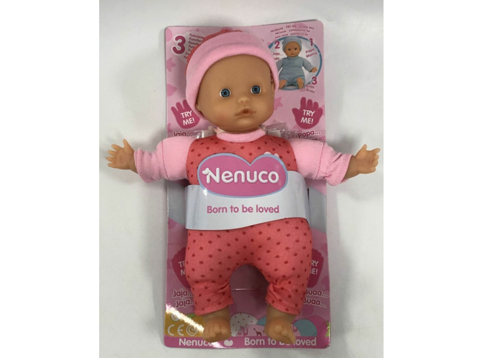 POUPEE ROSE 25 CM 3 FONCTIONS de chez NENUCO