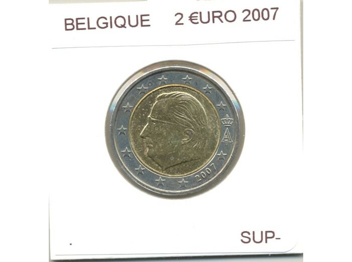 BELGIQUE 2007 2 EURO SUP-