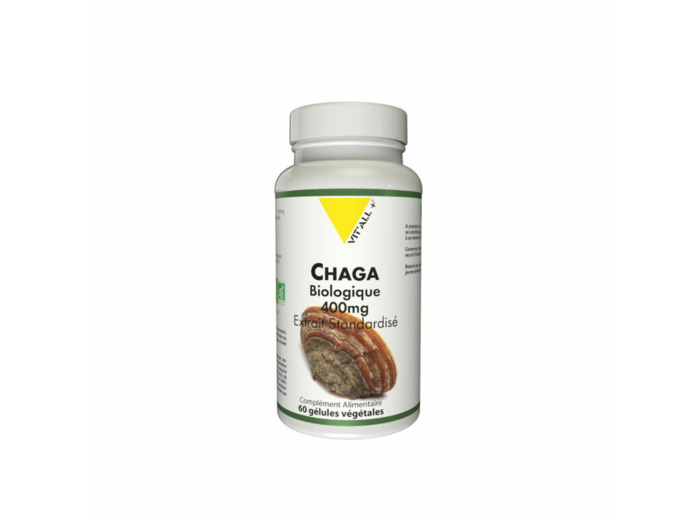 Chaga Bio 400mg-60 gélules-Vit'all+