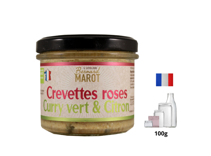 Crevettes Roses Curry Vert & Citron