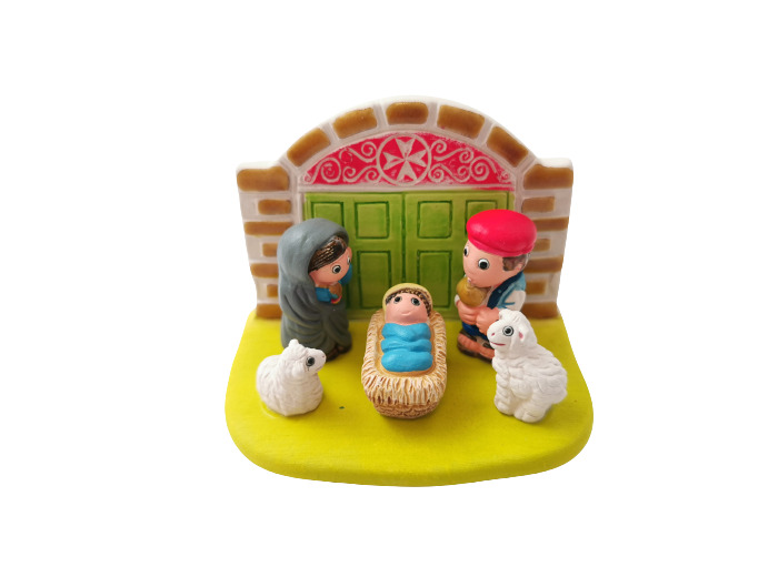 CRECHE en céramique BLOC 8x7cm- MALTE