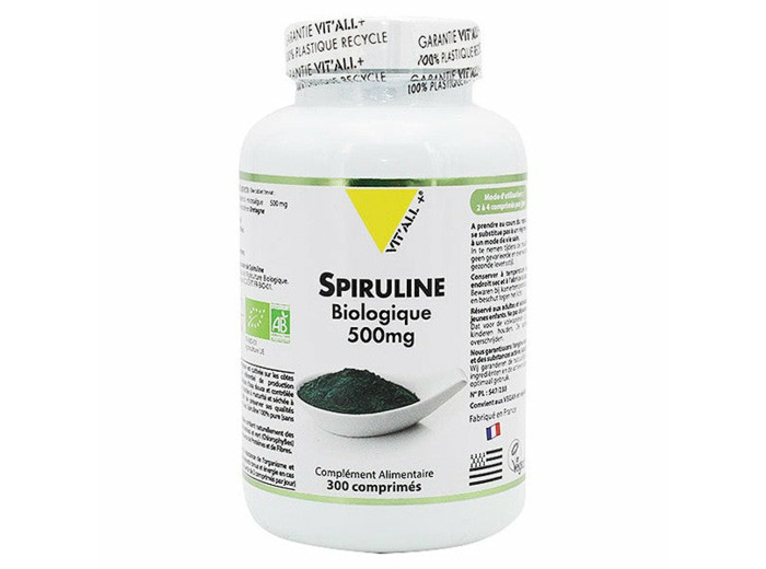 Spiruline bio-500mg-60 ou 300 comprimés-Vit'all+