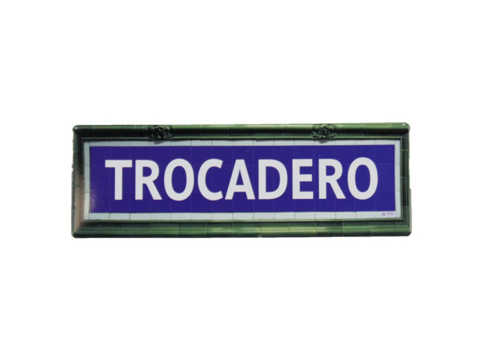 Mini plaque métro Trocadero