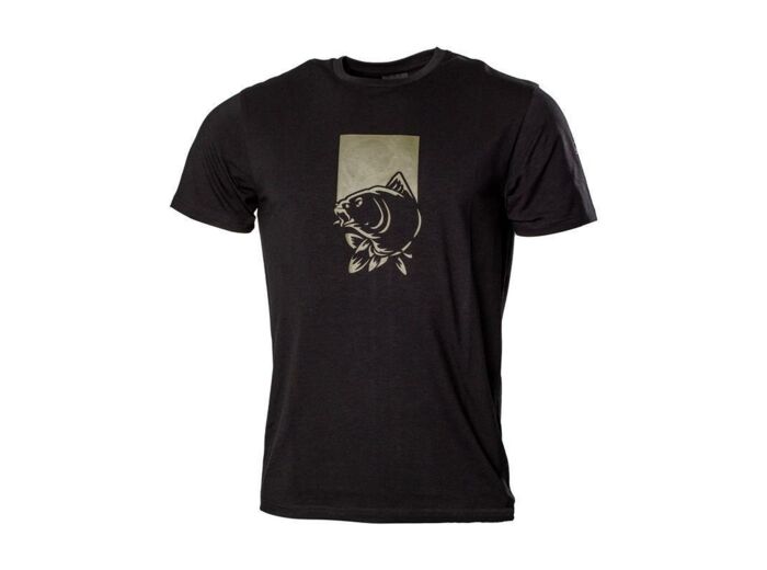 tee shirt logo fish noir nash
