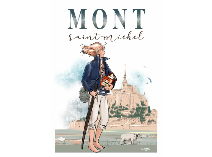 Mont Saint Michel - affiche, carte