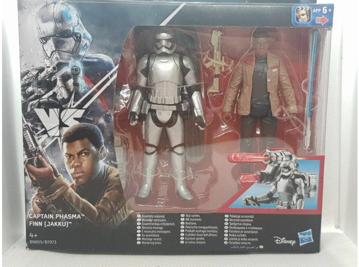 FIGURINE STAR WARS CAPTAIN PHASMA ET FINN (JAKKU) de chez HASBRO NEUF