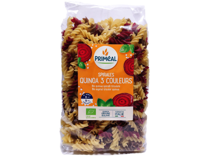 Spirales 3 Couleurs Blé Quinoa Bio 500g