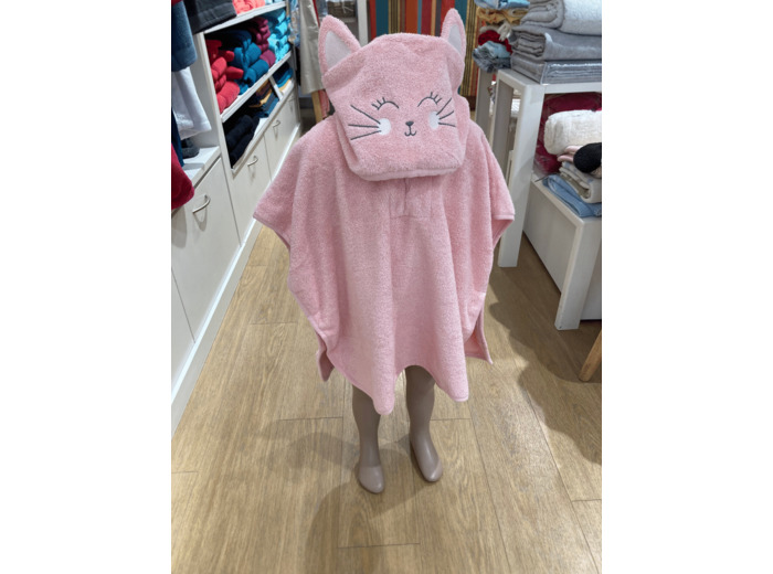 Poncho enfant PETIT CHAT Garnier-Thiebaut
