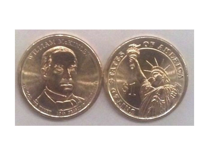 AMERIQUE (U.S.A) 1 DOLLAR 2013 D WILLIAM MC KINLEY SUP-