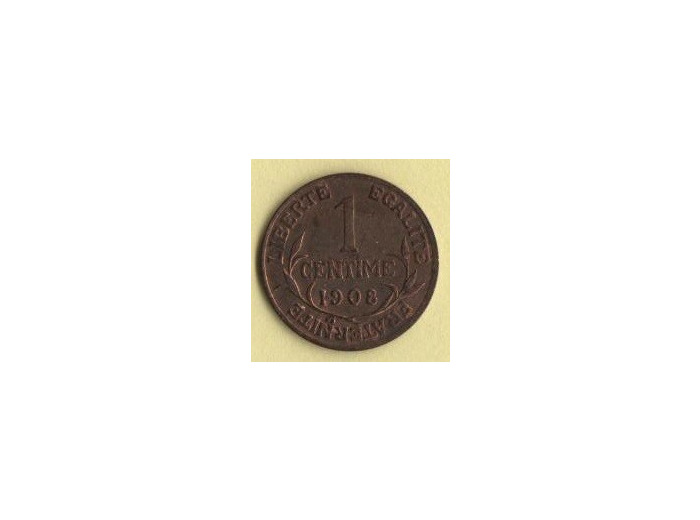 FRANCE 1 CENTIME DUPUIS 1908 TTB
