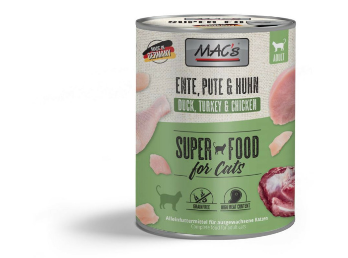 MAC'S Chat, Canard dinde & poulet - 800g