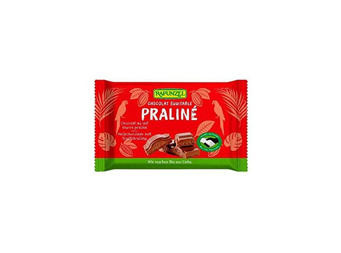 Chocolat lait praline 34% 100g Rapunzel