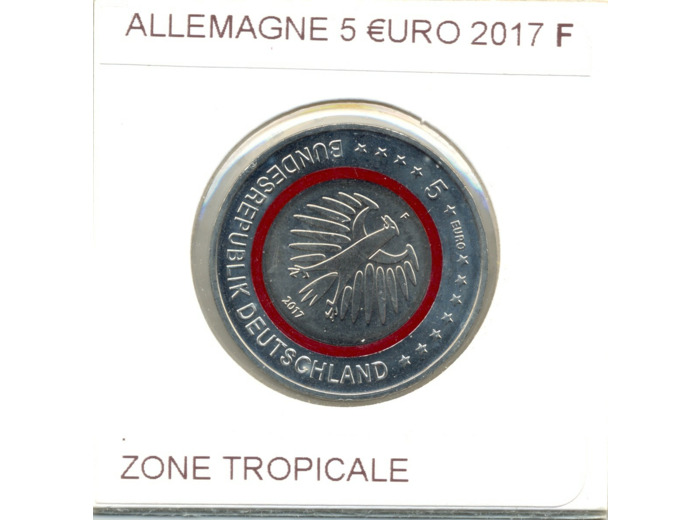 ALLEMAGNE 2017 F 5 EURO ZONE TROPICALE SUP