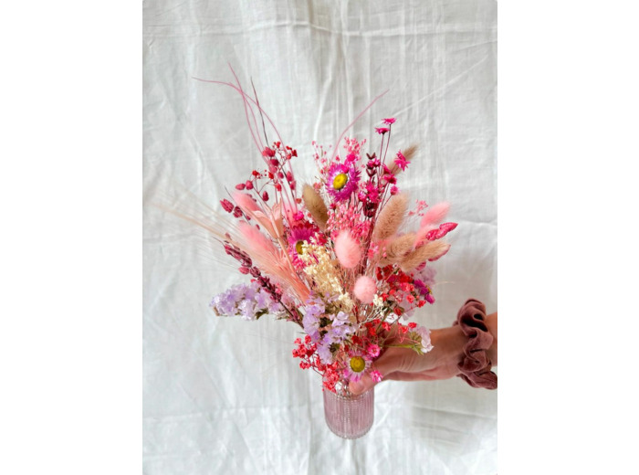 Bouquet séché en fiole ROSELYNE