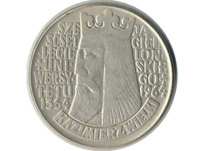 POLOGNE 10 ZLOTYCH 1964 TTB