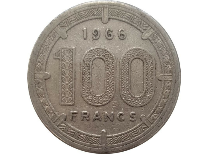 B.C.E.A.E 100 FRANCS 1966 TB+