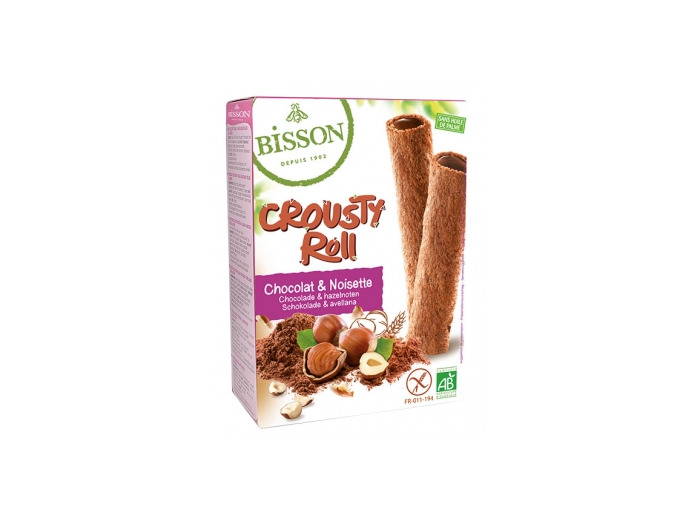 Crousty Roll Biscuits fourrés Cacao et Noisette 125g