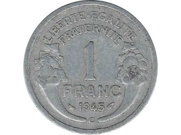 FRANCE 1 FRANC MORLON 1945 C TB