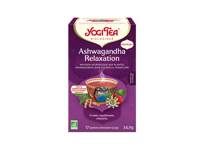 Infusion Ashwagandha Relaxation Bio-17 sachets-Yogi Tea