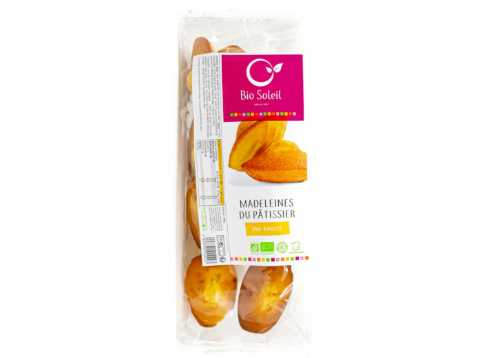 Madeleines du pâtissier pur beurre Bio 180g