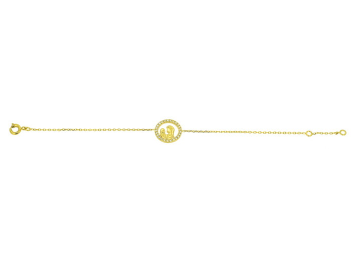 Bracelet en Plaqué Or - VIERGE ET ENFANT