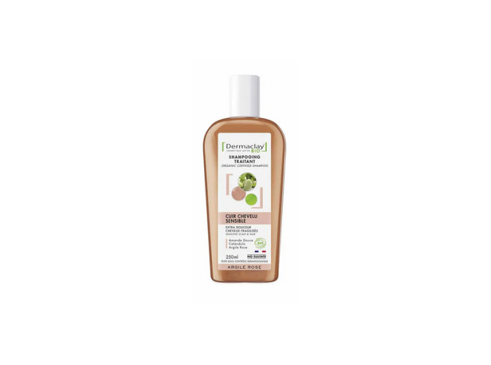 Shampoing traitant Cuir Chevelu Sensible Argile rose sans sulfate 250ml