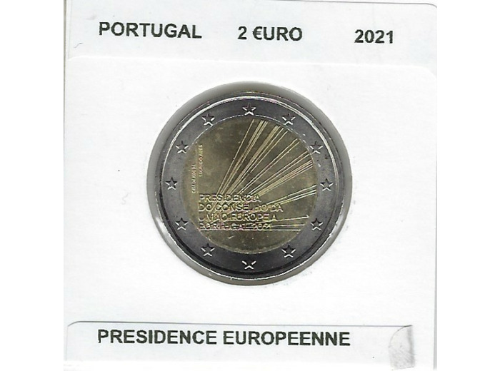PORTUGAL 2021 2 EURO COMMEMORATIVE PRESIDENCE EUROPEENNE SUP