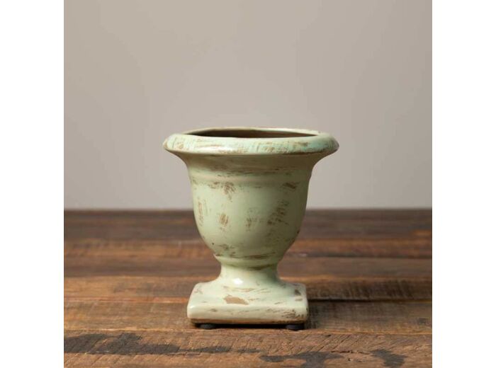 Mini vasque vert de gris en céramique 12cm