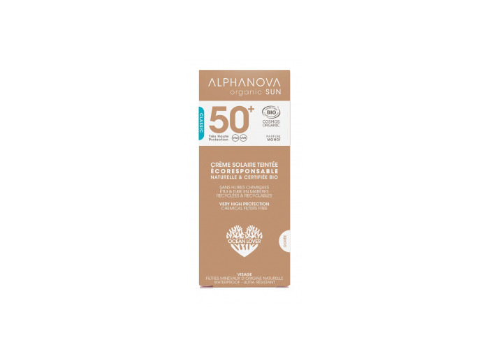 Crème fluide Teintée solaire très haute protection SPF 50+ 50g