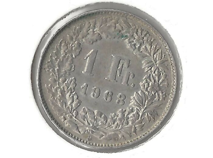 SUISSE 1 FRANC 1963 B SUP-