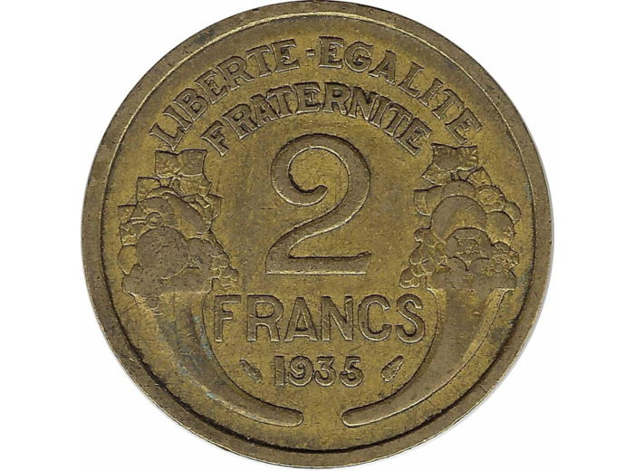 FRANCE 2 FRANCS MORLON 1935 TTB N2